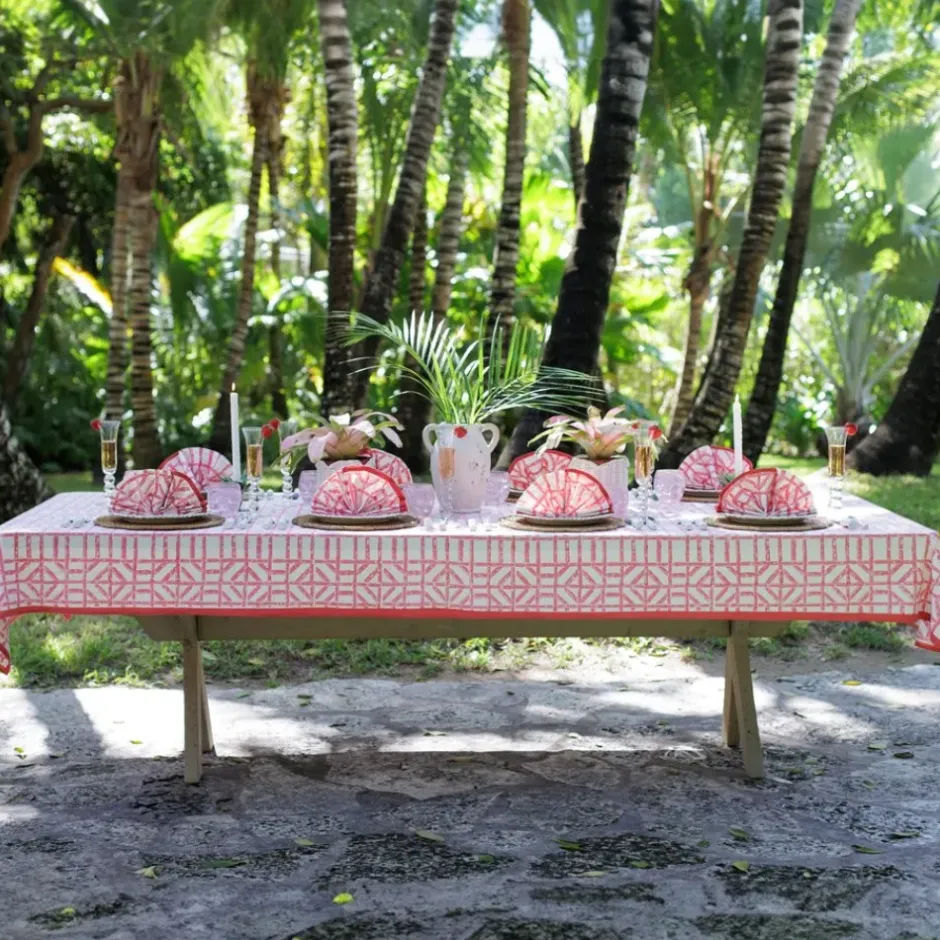 Pomegranate Inc Rose Bamboo Tablecloth^ Tablecloths