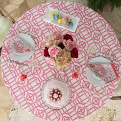 Pomegranate Inc Rose Bamboo Tablecloth^ Tablecloths