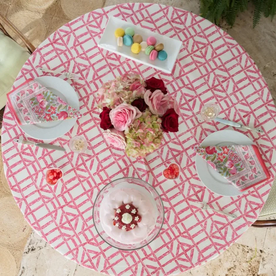 Pomegranate Inc Rose Bamboo Tablecloth^ Tablecloths