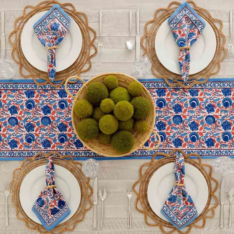 Pomegranate Inc Round Bamboo Cane Placemats | Set of 4^ Rattan, Wicker & Bamboo|Woven Placemats