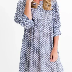 Pomegranate Inc Royal Clover Split Neck Shift Dress^ Everyday Dresses