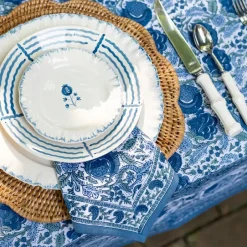 Pomegranate Inc Ruffled Cobalt Blue Dinner Plate | Set of 2^ Dinnerware