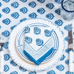 Pomegranate Inc Ruffled Cobalt Blue Dinner Plate | Set of 2^ Dinnerware