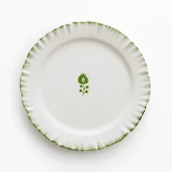 Pomegranate Inc Ruffled Green Salad Plate | Set of 2^ Dinnerware