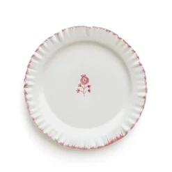 Pomegranate Inc Ruffled Rose Salad Plate | Set of 2^ Dinnerware