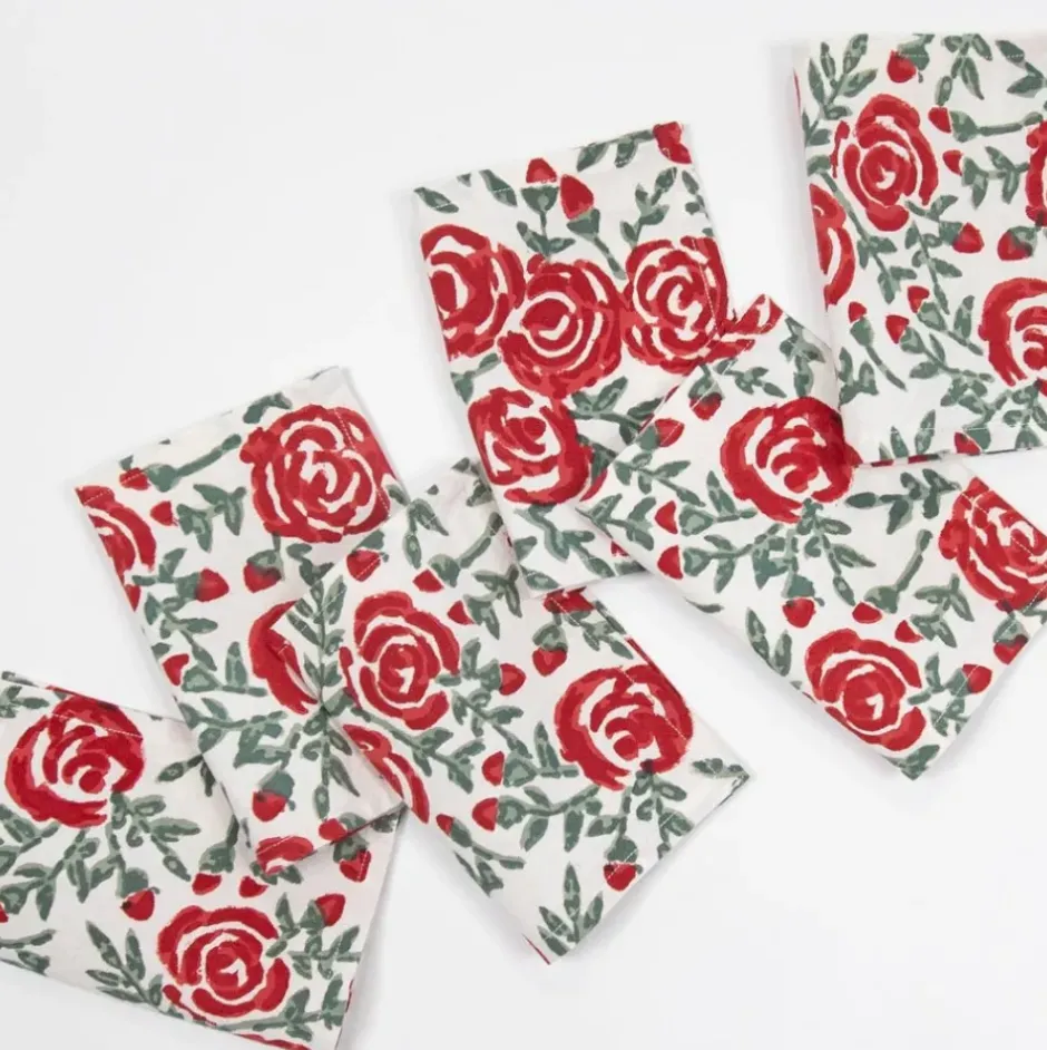 Pomegranate Inc Run For The Roses 150 Cocktail Napkins | Set of 6^ Cocktail Napkins