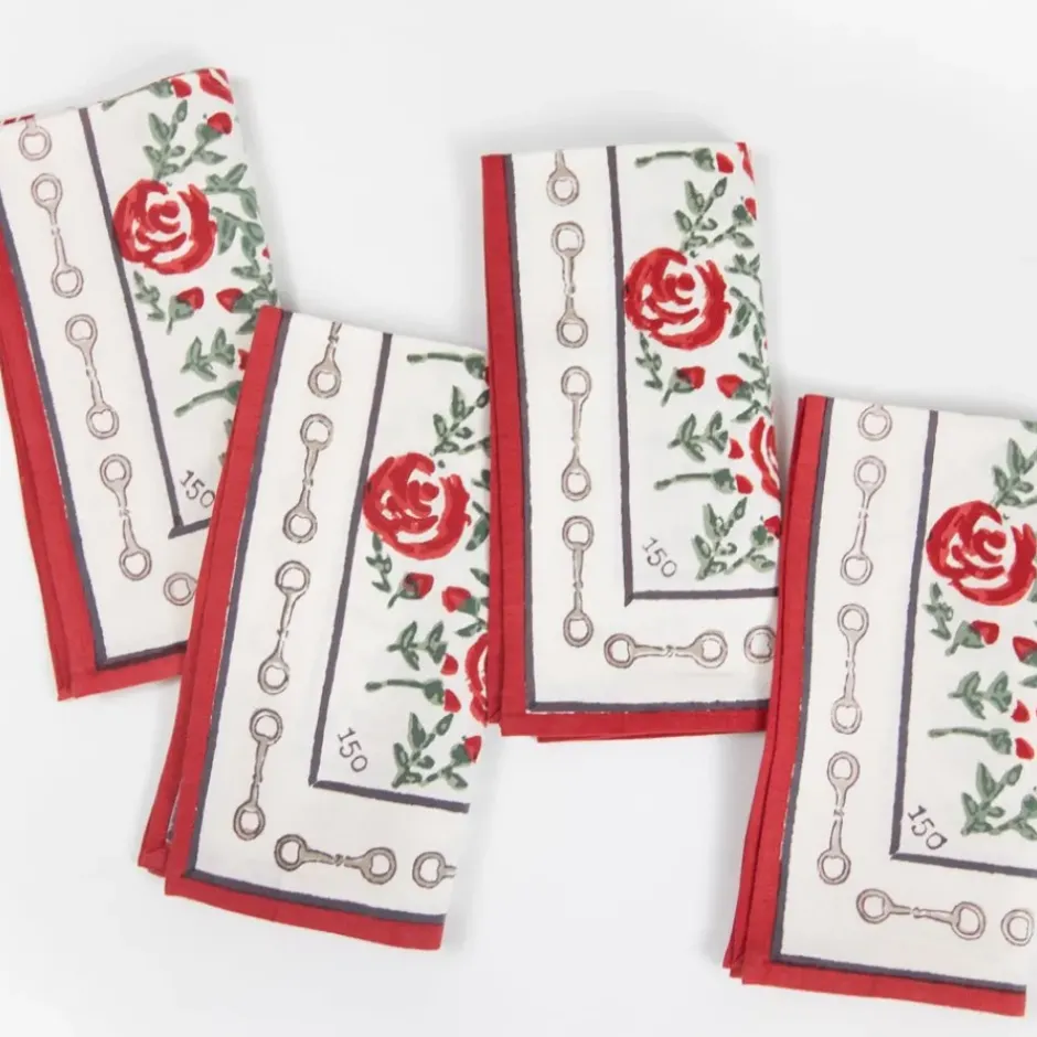 Pomegranate Inc Run For The Roses 150 Napkins | Set of 4^ Napkins