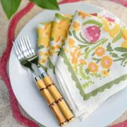 Pomegranate Inc 70s Flower Napkin | Set of 4^ Napkins