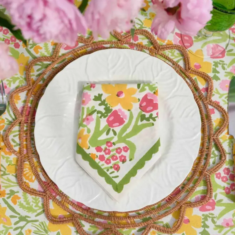 Pomegranate Inc 70s Flower Napkin | Set of 4^ Napkins
