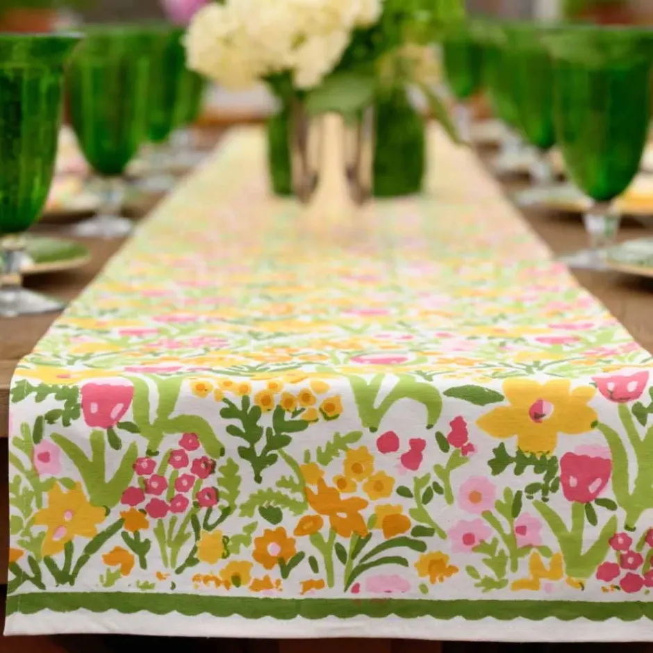 Pomegranate Inc 70s Flower Table Runner^ Table Runners