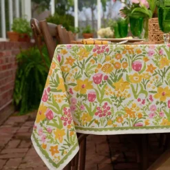 Pomegranate Inc 70s Flower Tablecloth^ Tablecloths
