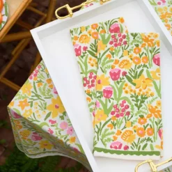 Pomegranate Inc 70s Flower Tea Towels^ Tea Towels