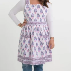 Pomegranate Inc Sagar Blue & Magenta Apron^ Aprons
