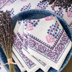 Pomegranate Inc Sagar Blue & Magenta Napkin^ Napkins
