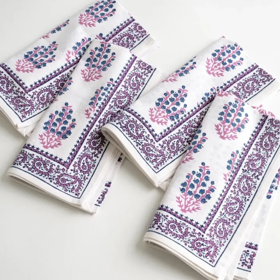 Pomegranate Inc Sagar Blue & Magenta Napkin^ Napkins