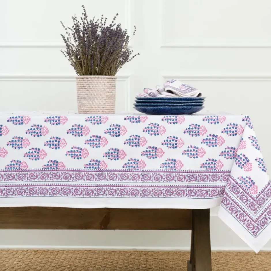 Pomegranate Inc Sagar Blue & Magenta Tablecloth^ Tablecloths