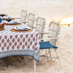 Pomegranate Inc Sagar Red & Blue Tablecloth^ Tablecloths