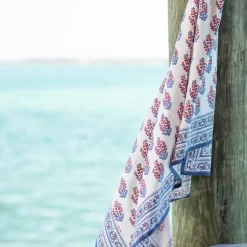 Pomegranate Inc Sagar Red & Blue Tablecloth^ Tablecloths