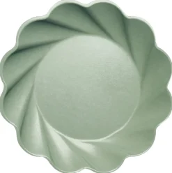 Pomegranate Inc Sage Simply Eco Plates | Set of 8^ Dinnerware