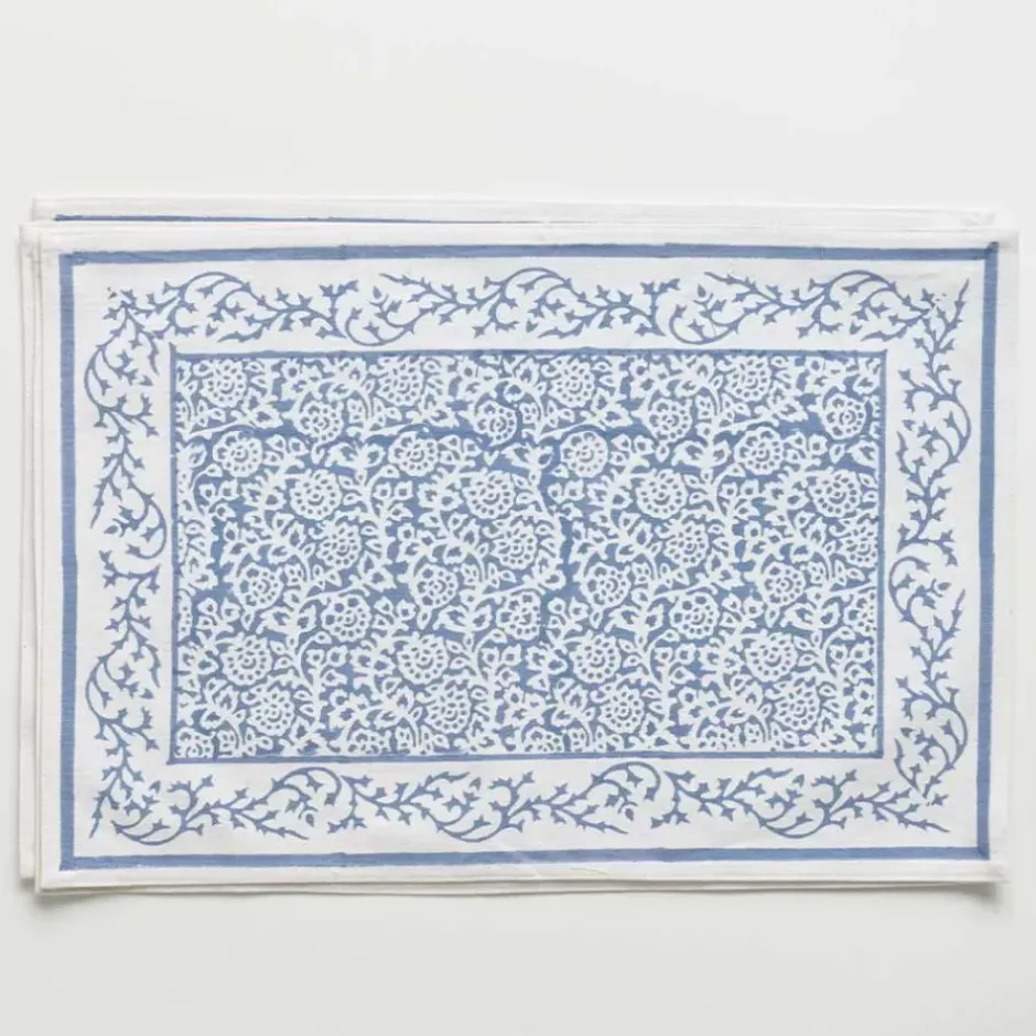 Pomegranate Inc Tapestry Blue Placemat | Set of 4^ Printed Placemats