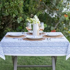 Pomegranate Inc Tapestry Blue Tablecloth^ Tablecloths