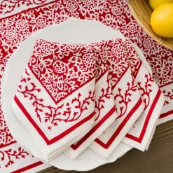 Pomegranate Inc Tapestry Deep Red Napkin^ Napkins