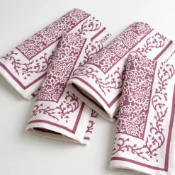 Pomegranate Inc Tapestry Eggplant Napkin | Set of 4^ Napkins