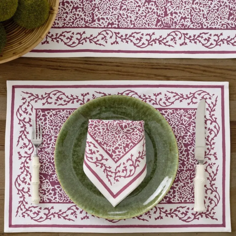 Pomegranate Inc Tapestry Eggplant Placemat | Set of 4^ Printed Placemats