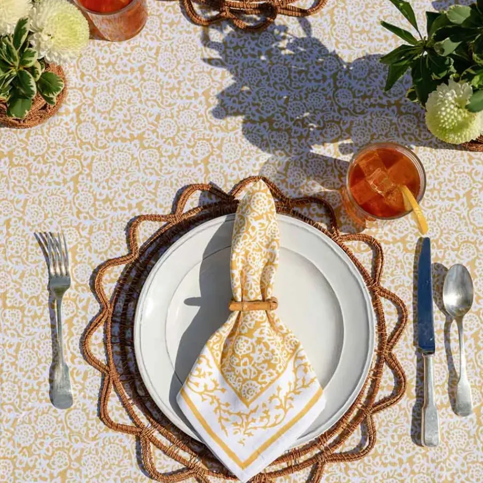 Pomegranate Inc Tapestry Marigold Napkin | Set of 4^ Napkins