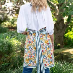 Pomegranate Inc Teal Garden Apron^ Aprons