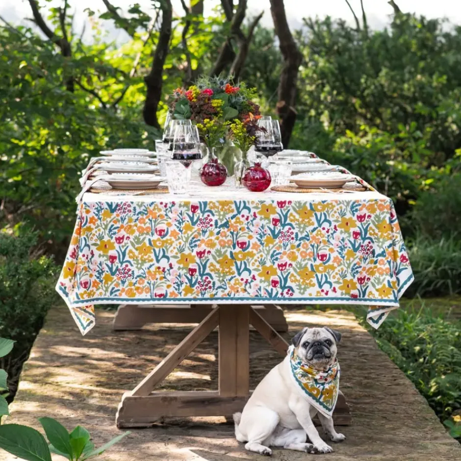 Pomegranate Inc Teal Garden Tablecloth^ Tablecloths