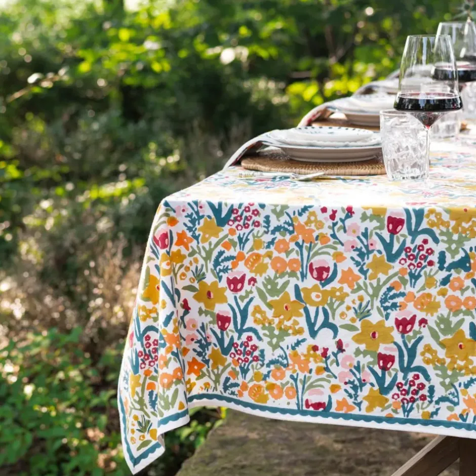 Pomegranate Inc Teal Garden Tablecloth^ Tablecloths