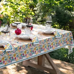 Pomegranate Inc Teal Garden Tablecloth^ Tablecloths