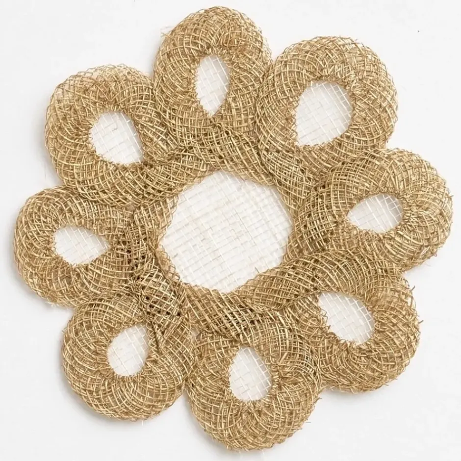 Pomegranate Inc Toast Woven Doodles Coaster | Set of 4^ Woven Placemats