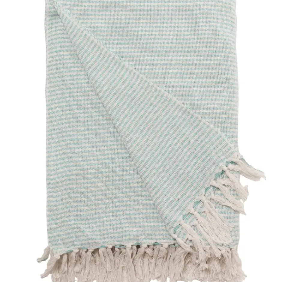 Pomegranate Inc Turquoise Woven Throw^ Quilts, Pillows & Throws