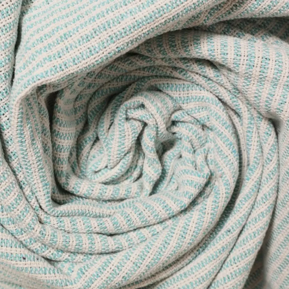 Pomegranate Inc Turquoise Woven Throw^ Quilts, Pillows & Throws