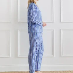 Pomegranate Inc Watercolor Blue Stripe PJ Set^ Loungewear & Accessories