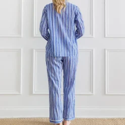 Pomegranate Inc Watercolor Blue Stripe PJ Set^ Loungewear & Accessories