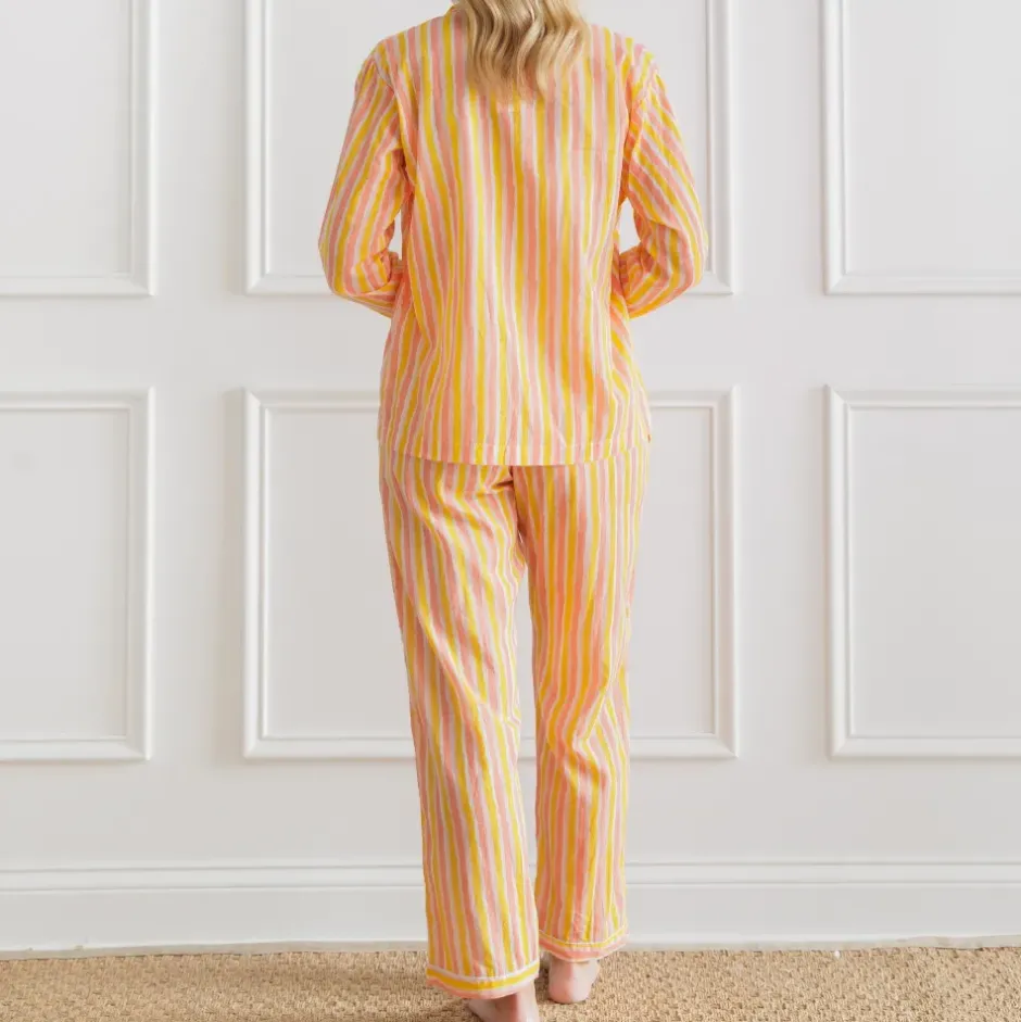 Pomegranate Inc Watercolor Orange Stripe Pajama Set^ Loungewear & Accessories