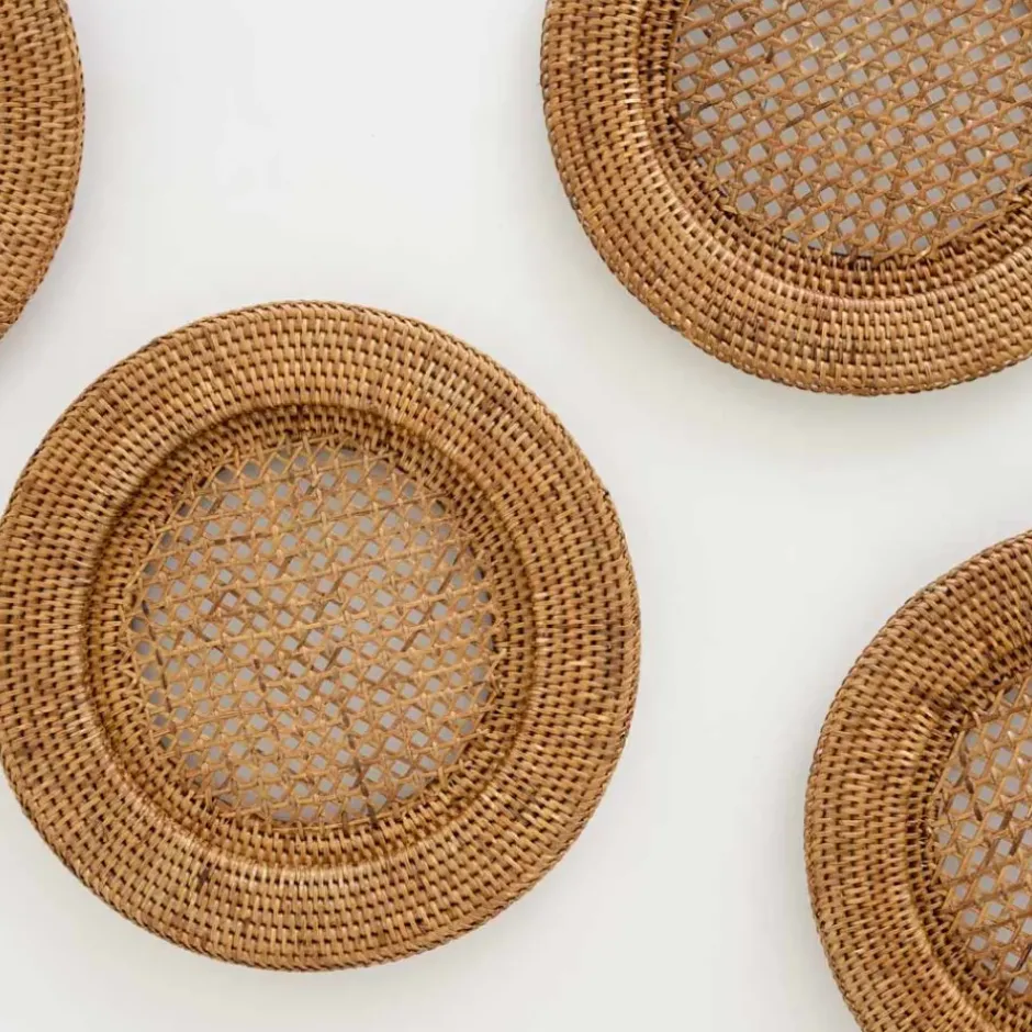 Pomegranate Inc Woven honey rattan charger^ Rattan, Wicker & Bamboo|Woven Placemats