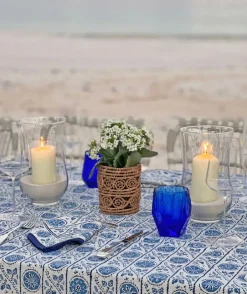 Pomegranate Inc Woven natural Candle Holder / Vase Large^ Rattan, Wicker & Bamboo