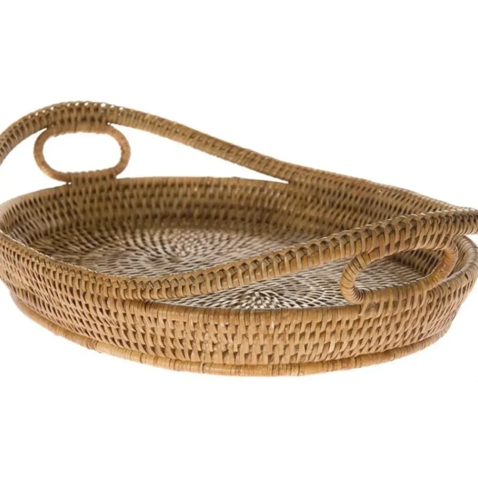 Pomegranate Inc Woven Rattan Serving Tray^ Rattan, Wicker & Bamboo