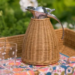 Pomegranate Inc Woven Rattan Thermos^ Rattan, Wicker & Bamboo