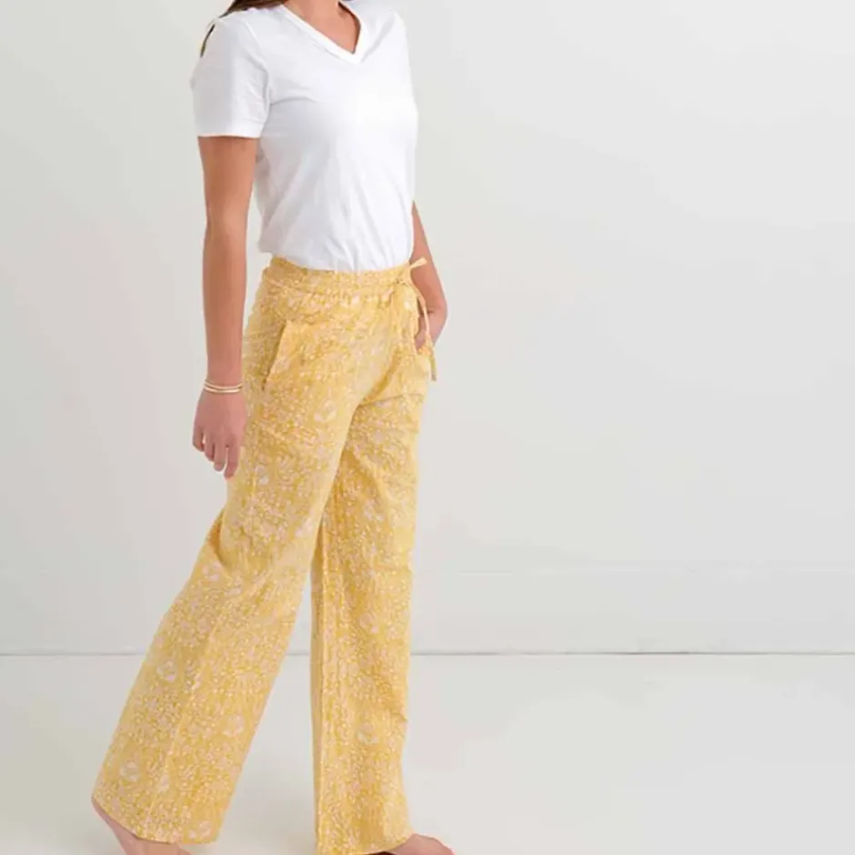 Pomegranate Inc Yellow Paisley PJ Pants | Unwind in Style^ Loungewear & Accessories